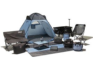 コールマン×ビューティ＆ユース新作アウトドアグッズ、Wネーム入りチェアやミニテーブル