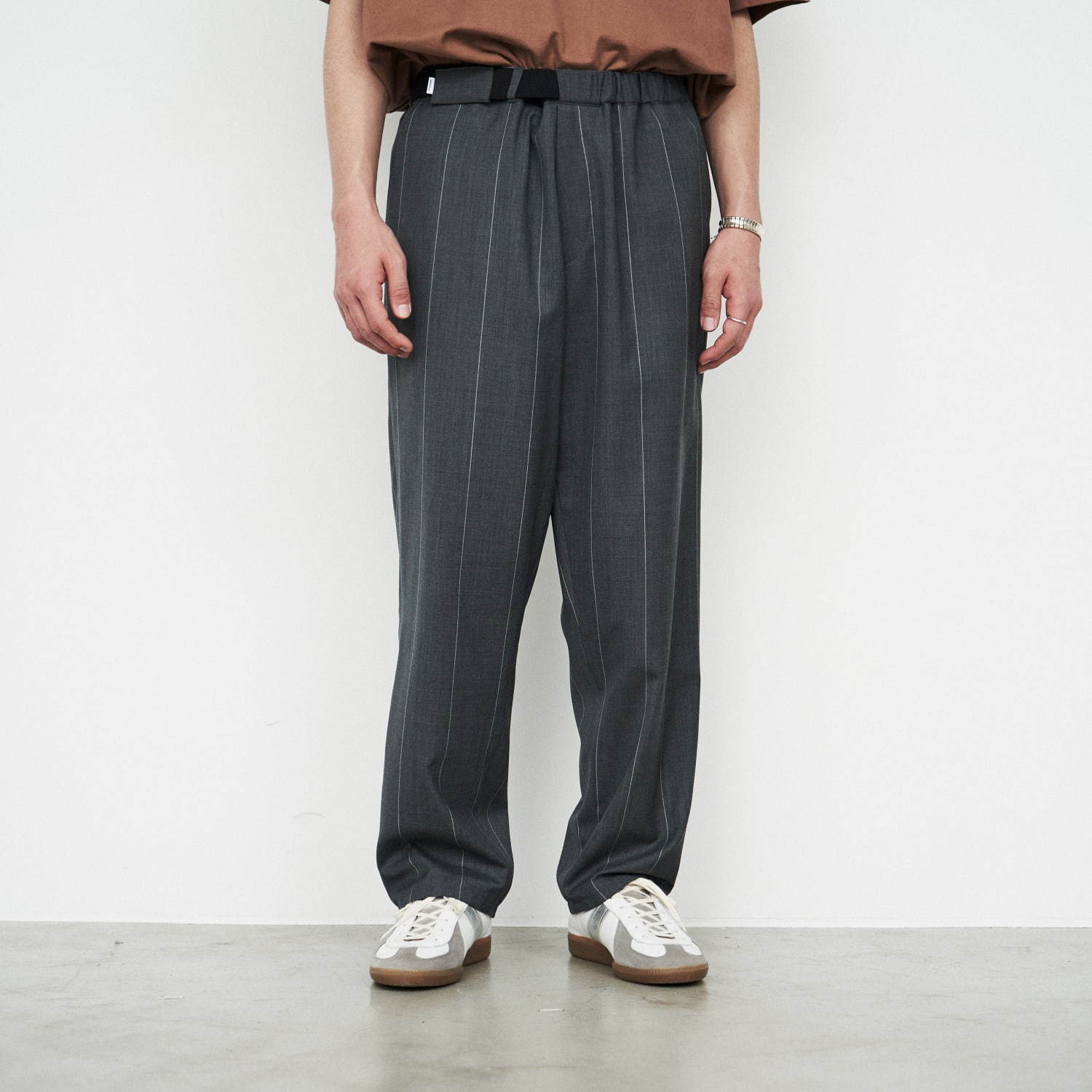 Wide Stripe Wool Cook Pants 36,000円＋税