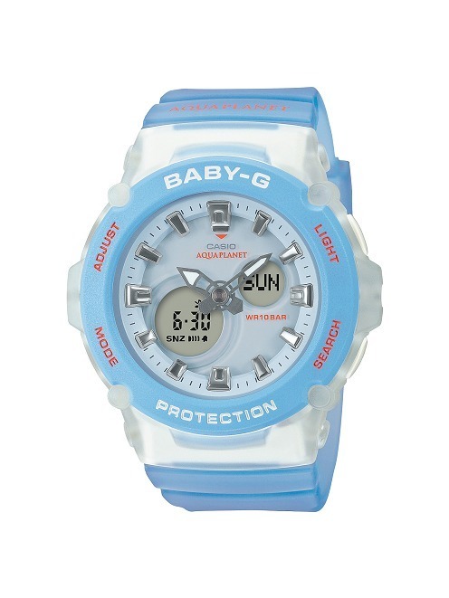 BABY-G、“サンゴが暮らす海”をイメージした爽やかブルーの腕時計