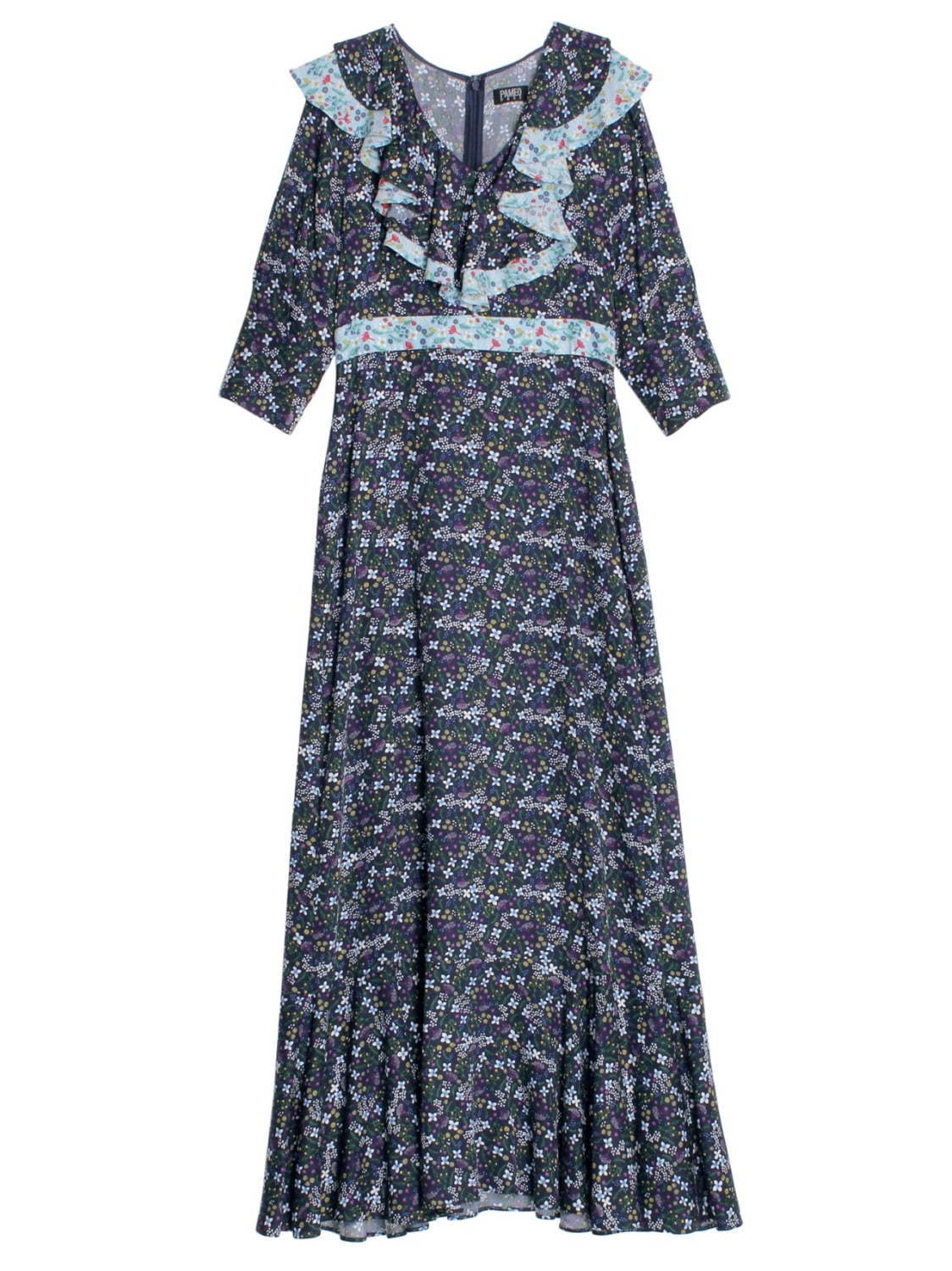 パメオポーズ初の花柄ドレス＆“クリスタル”イメージのケープ袖ワンピ、20年夏の新作｜写真3