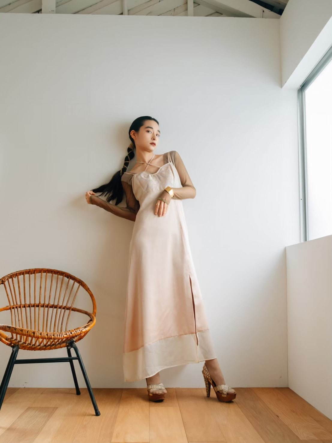 専用マルテ MARTE design dress サテン レース リボン - メルカリ