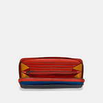 コーチからカラーブロックのメンズ革小物、ポケット収納し易いLジップのカードケースやスマホも入る長財布｜写真6