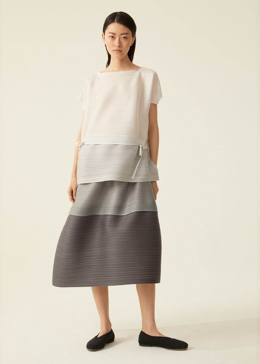 プリーツプリーズ PLEATS PLEASE ISSEY MIYAKE スカート-