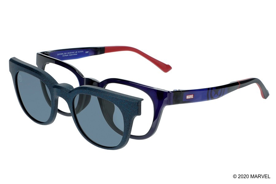 Zoff「マーベル」新作アイウェア - アベンジャーズロゴ入りレンズ、眼鏡＆サングラスの2WAY | 写真