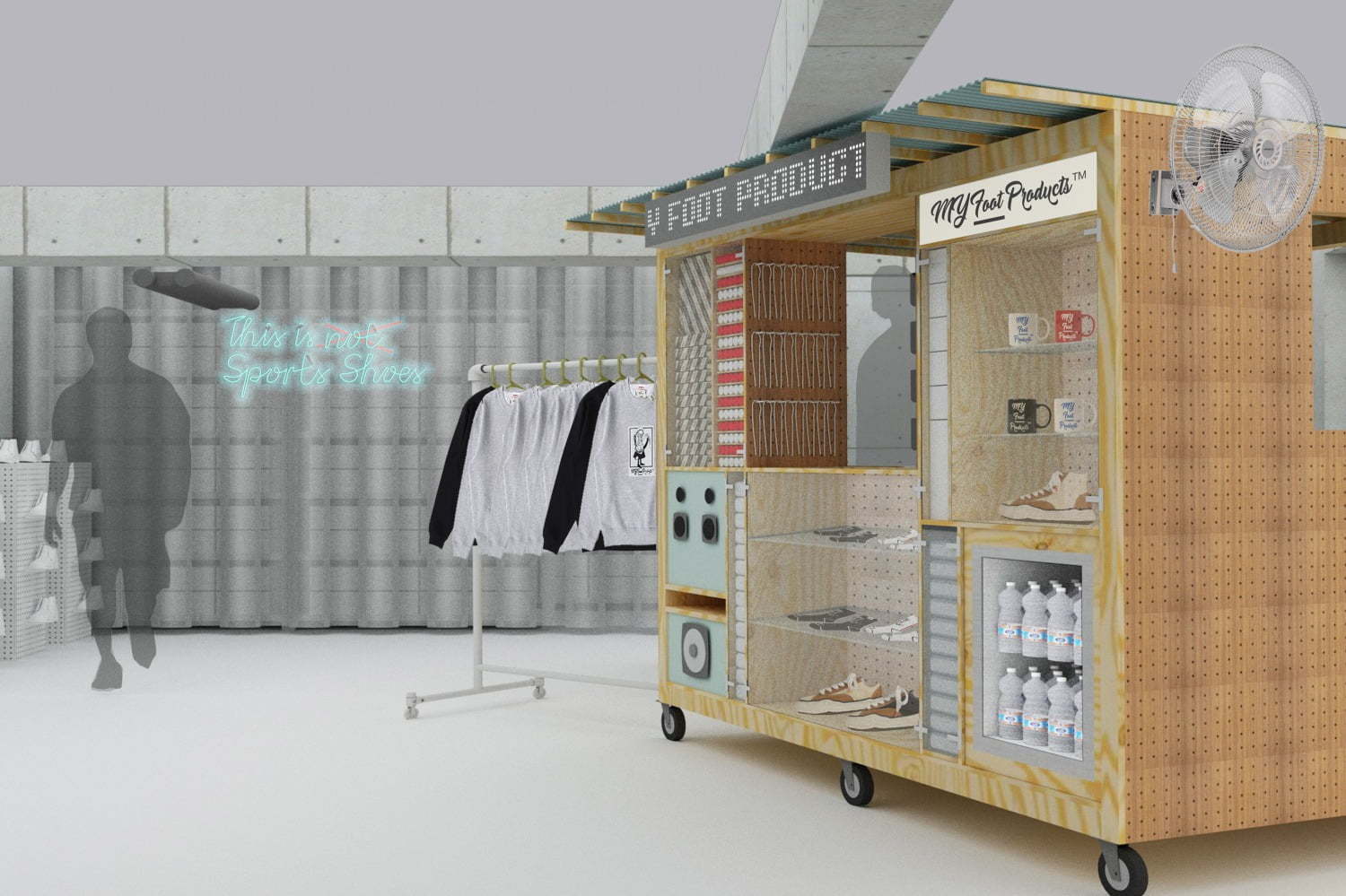 ミハラ ヤスヒロによる“KIOSK風”靴のコンセプトショップ「マイ フット プロダクツ」原宿にオープン