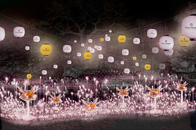 ヴーヴ・クリコ春の限定商品は花咲く和柄！京都にてスプリングパーティー開催