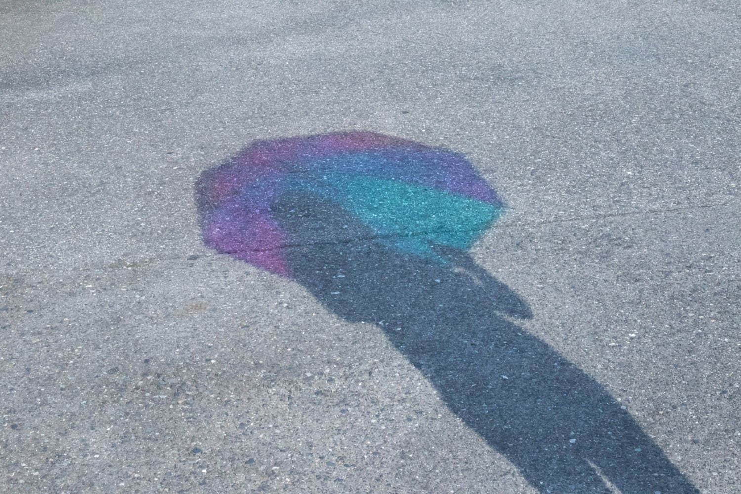Wpc.の虹色“オーロラ”のようにきらきら輝くビニール傘、影もレインボーに｜写真2