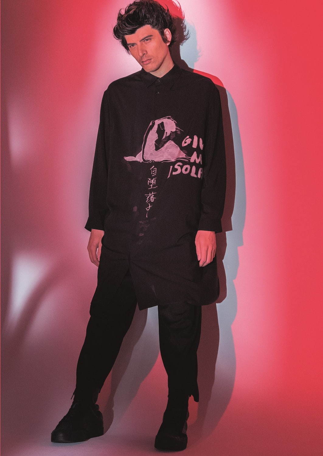 ブラック スキャンダル ヨウジヤマモト“顔”から着想のメンズ新作、人間の二面性を描いたシャツやパンツ｜写真7