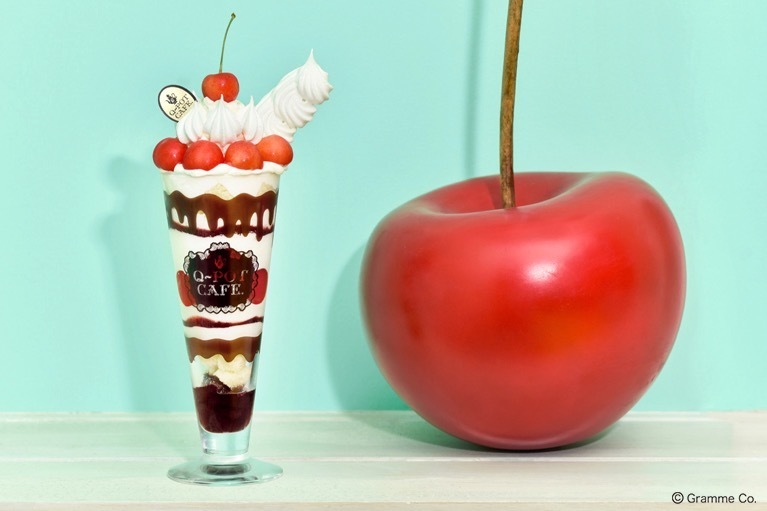 キューポット表参道本店「チェリーチェリーパフェ」