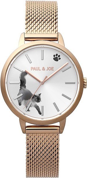 ポール & ジョーの新作腕時計「インクキャット」猫が文字盤の上を歩く 