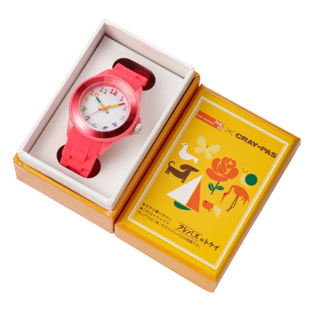 「サクラクレパス」腕時計からビビッドカラーの新作7色、クレパス型針＆カラフルインデックス｜写真1