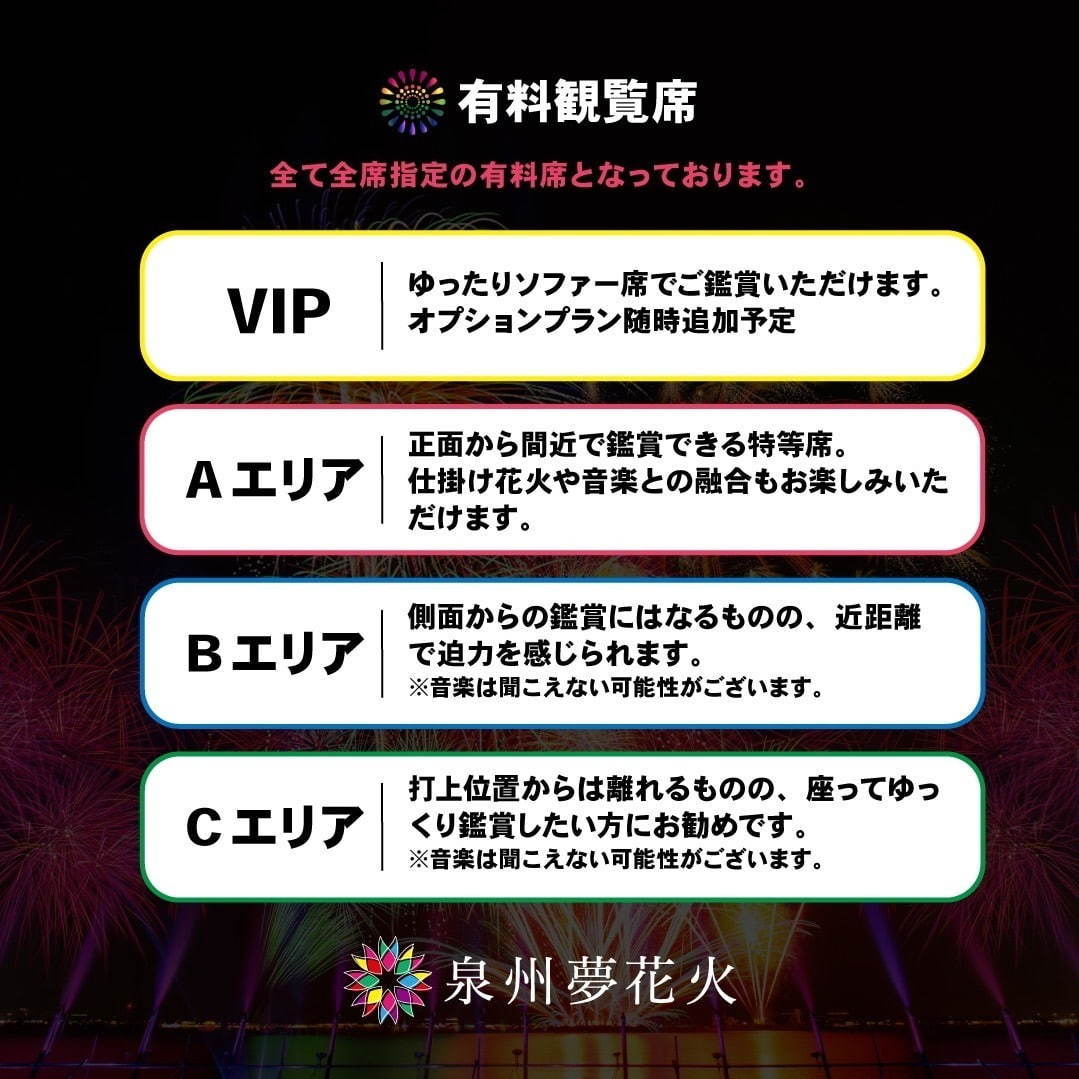 【開催中止】「泉州夢花火」泉南りんくう公園で、音楽×花火の「花火ファンタジア」など計30,000発｜写真5