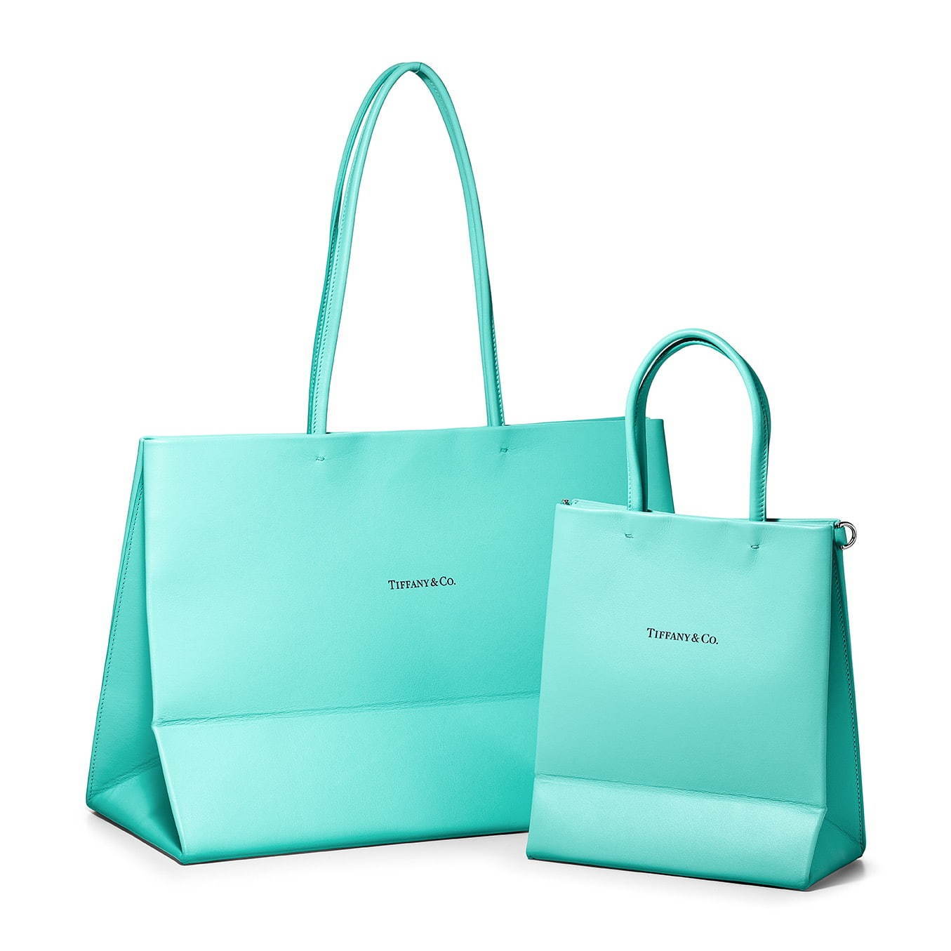 tiffany パンチング レザー 鏡付きバッグ　ティファニー