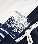 プチバトー“日本の切手”ポケット付きTシャツ＆枝モチーフワンピ、気鋭デザイナーとコラボ｜写真3