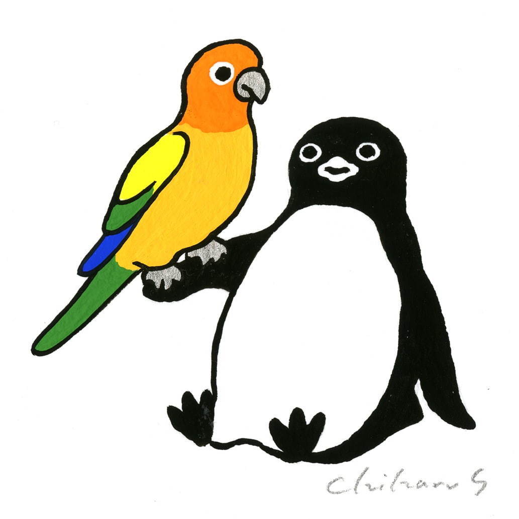 Suicaペンギンの坂崎千春による個展「ペンギン百態」伊勢丹新宿本店で、イラスト＆熊野化粧筆も｜写真3