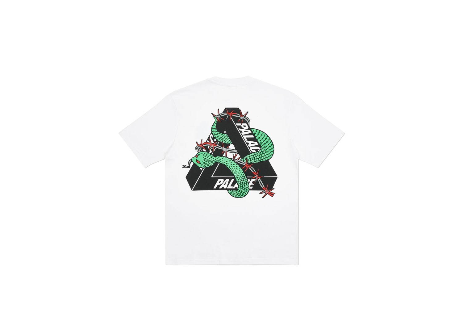 パレス スケートボードの新作Tシャツ、“蛇”“有刺鉄線”を纏ったロゴを配して - 全8色で展開｜写真14