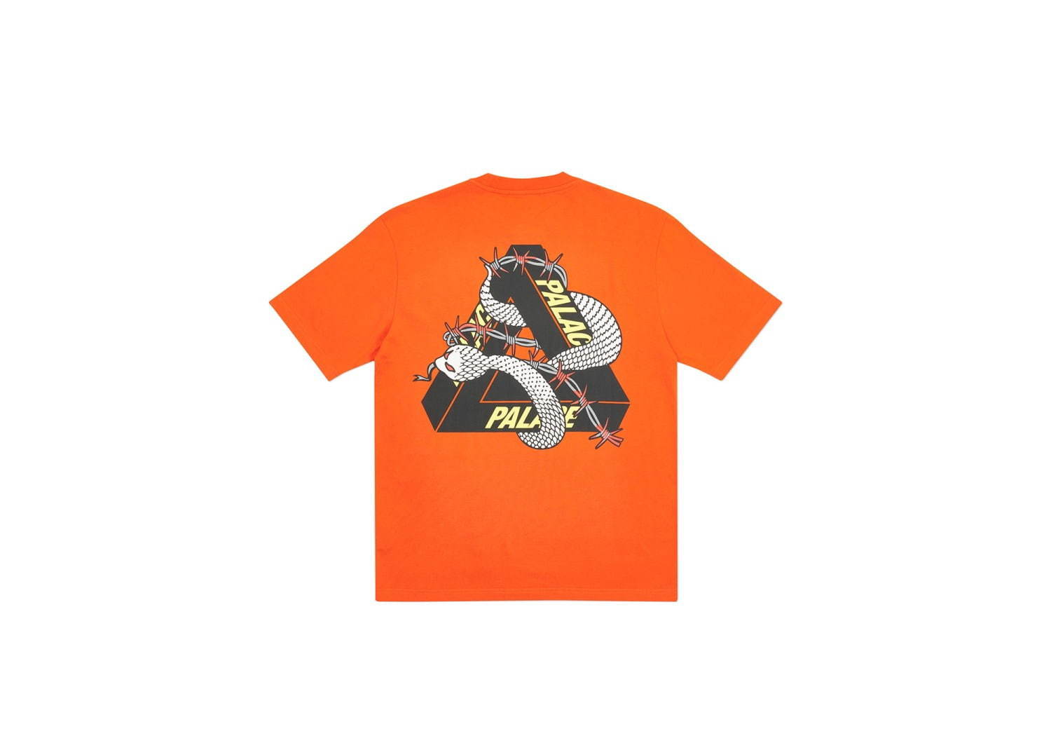 パレス スケートボードの新作Tシャツ、“蛇”“有刺鉄線”を纏ったロゴを配して - 全8色で展開｜写真12