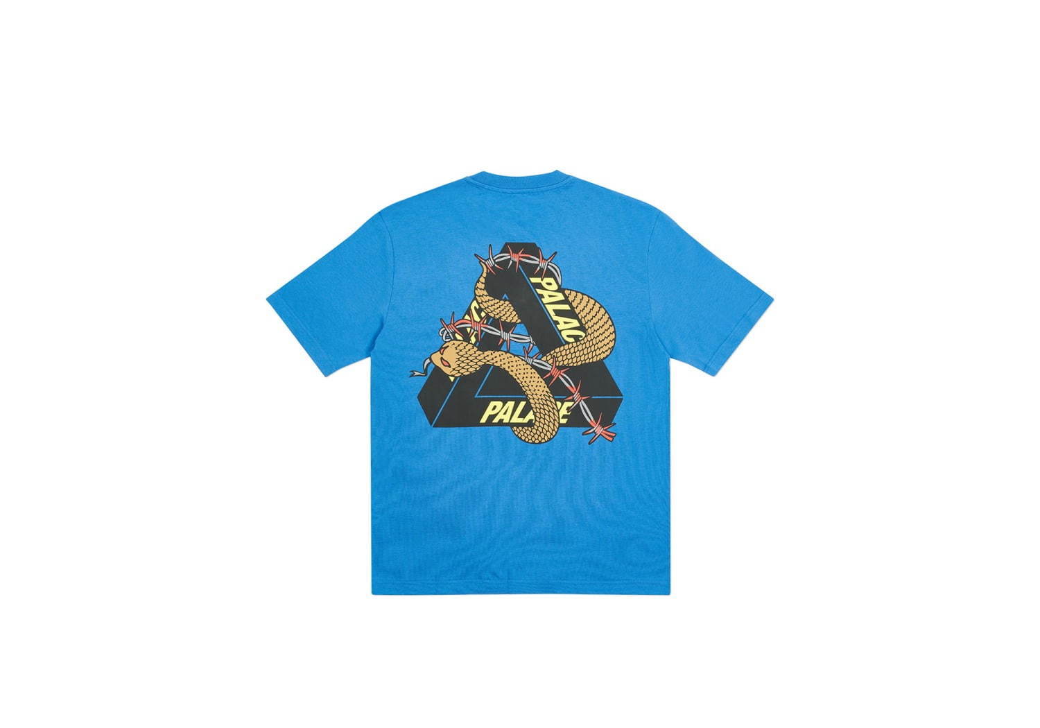 パレス スケートボードの新作Tシャツ、“蛇”“有刺鉄線”を纏ったロゴを配して - 全8色で展開｜写真4