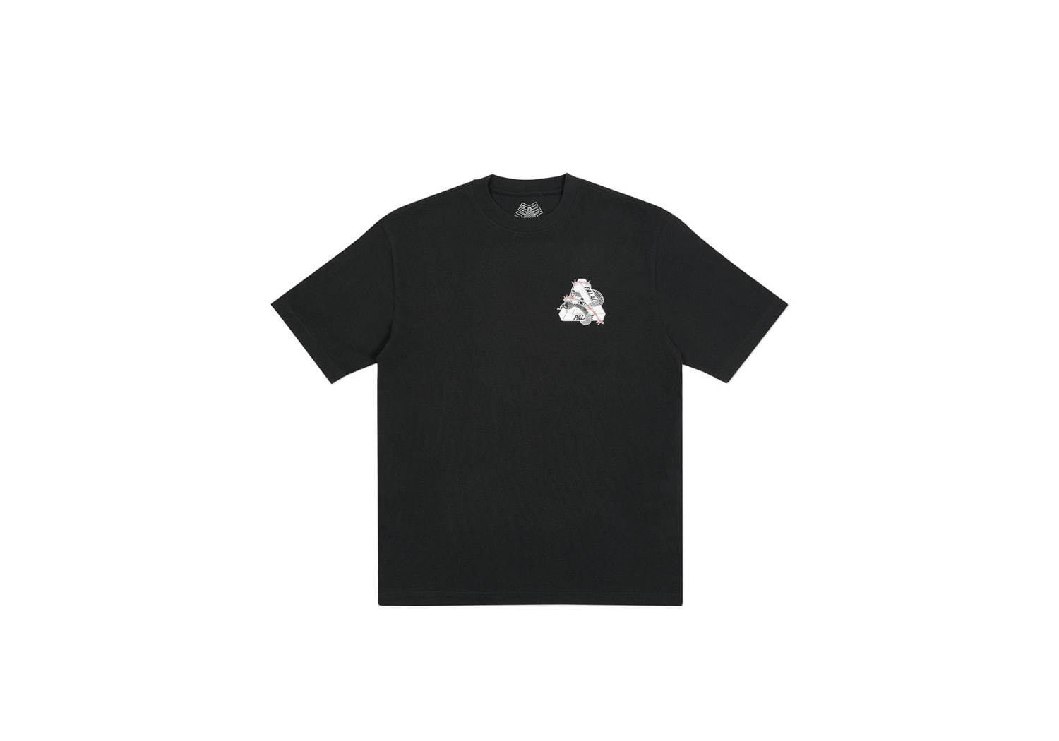 パレス スケートボードの新作Tシャツ、“蛇”“有刺鉄線”を纏ったロゴを配して - 全8色で展開｜写真1