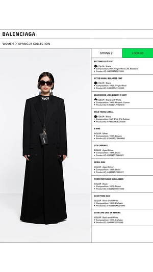 バレンシアガ(BALENCIAGA) 2021年春ウィメンズ&メンズコレクション  - 写真3