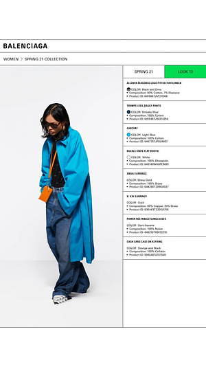 バレンシアガ(BALENCIAGA) 2021年春ウィメンズ&メンズコレクション  - 写真13