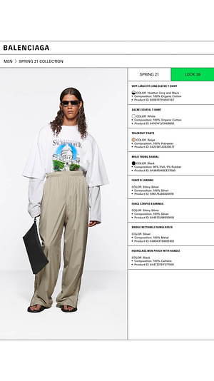 バレンシアガ(BALENCIAGA) 2021年春ウィメンズ&メンズコレクション  - 写真36