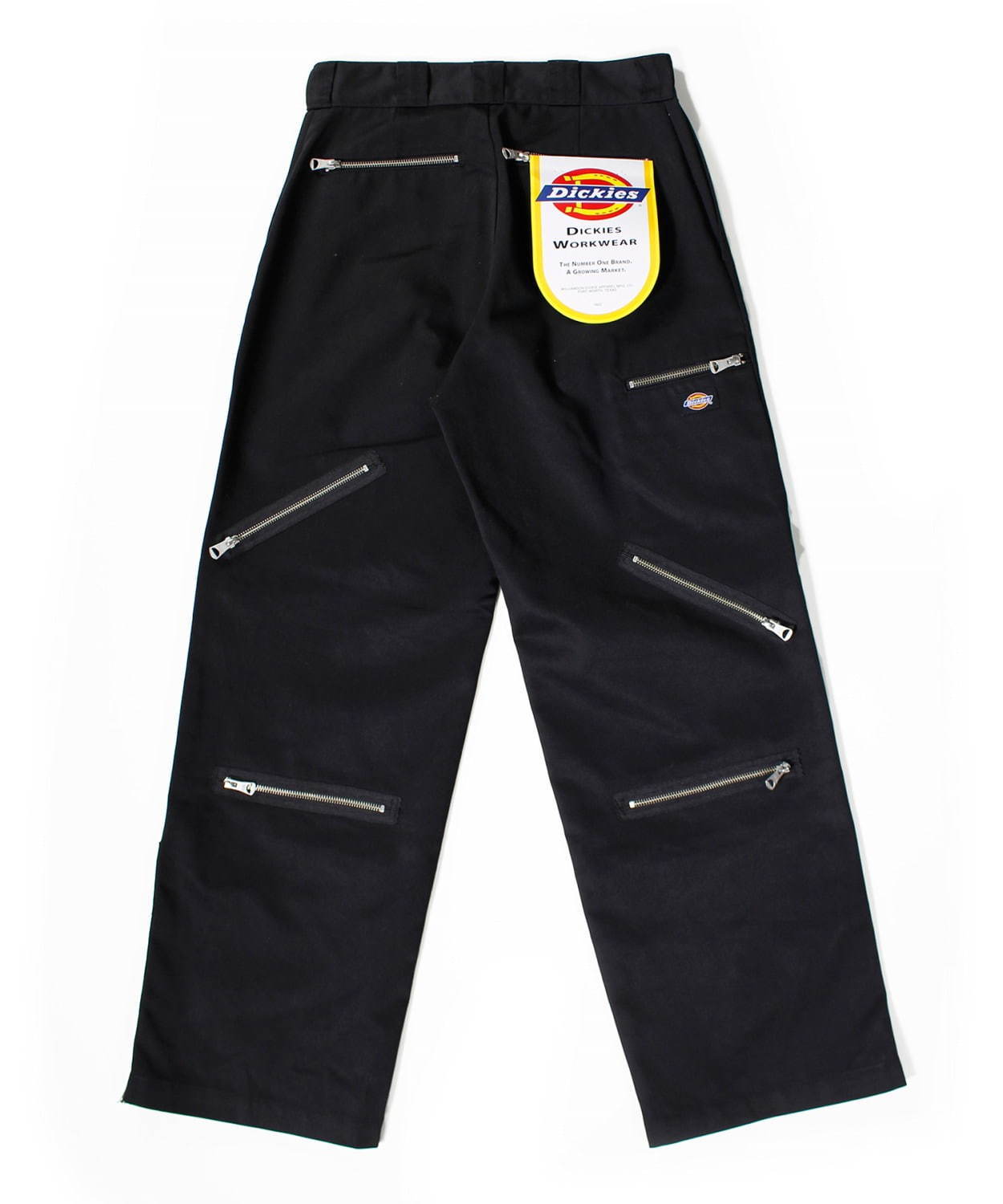 マイン×ディッキーズのコラボパンツ、フロント＆バックにジップを配したボンテージ風パンツ｜写真2