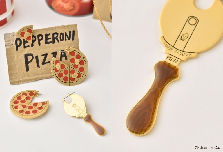 Q-pot.“ピザ”の新作アクセサリー、とろけるチーズのピザネックレスやリアルなサラミピアス｜写真5