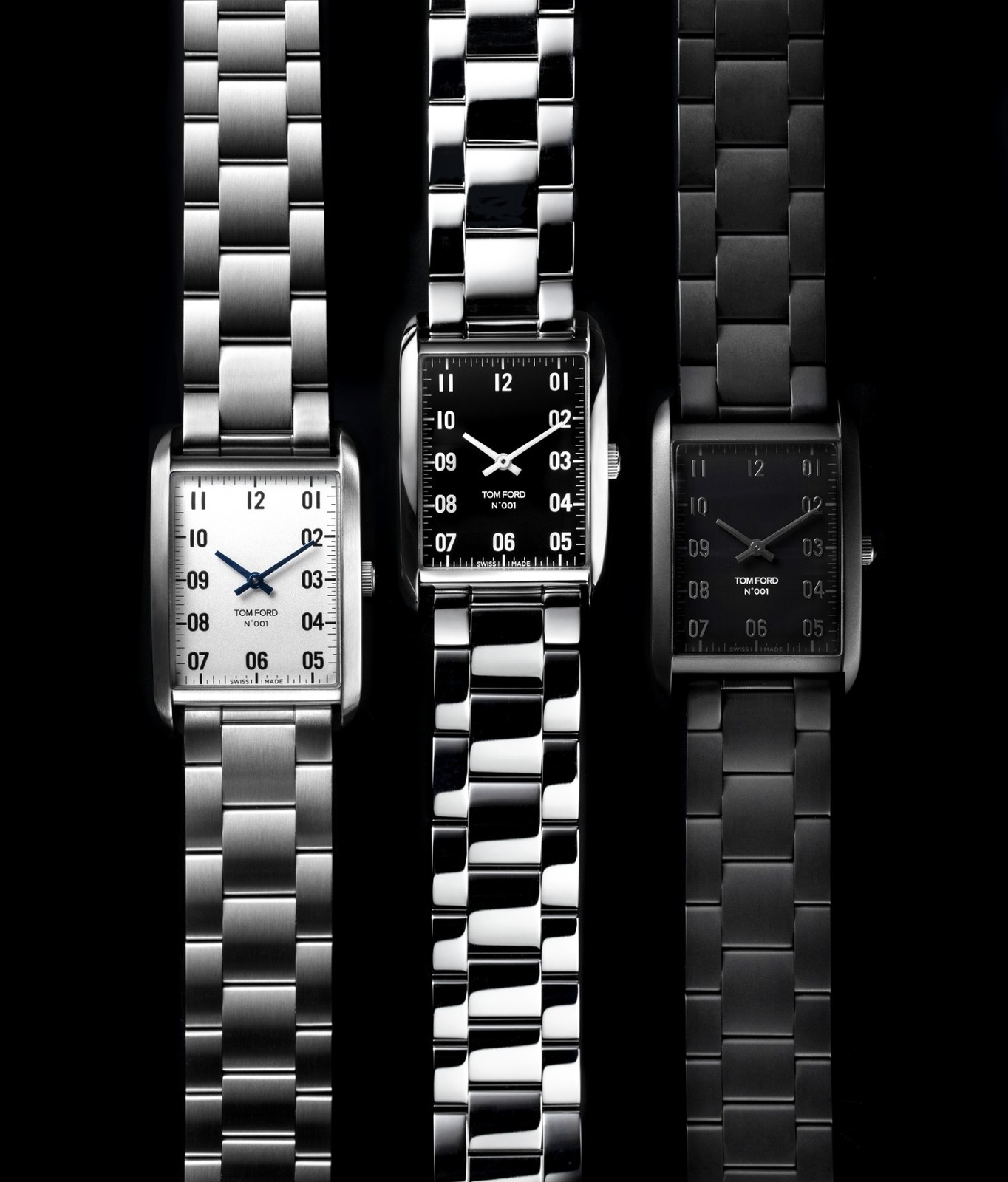 TOM FORD トムフォード 腕時計 - 黒xシルバー