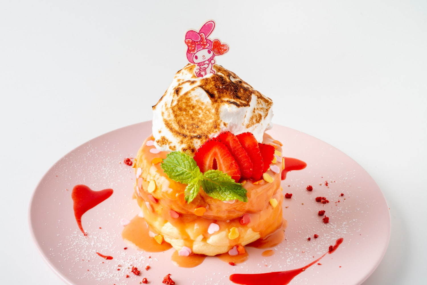 サンリオ“クロミ＆マイメロディ”コラボカフェが新宿で、ピンク色ハンバーガーやふわふわかき氷｜写真6