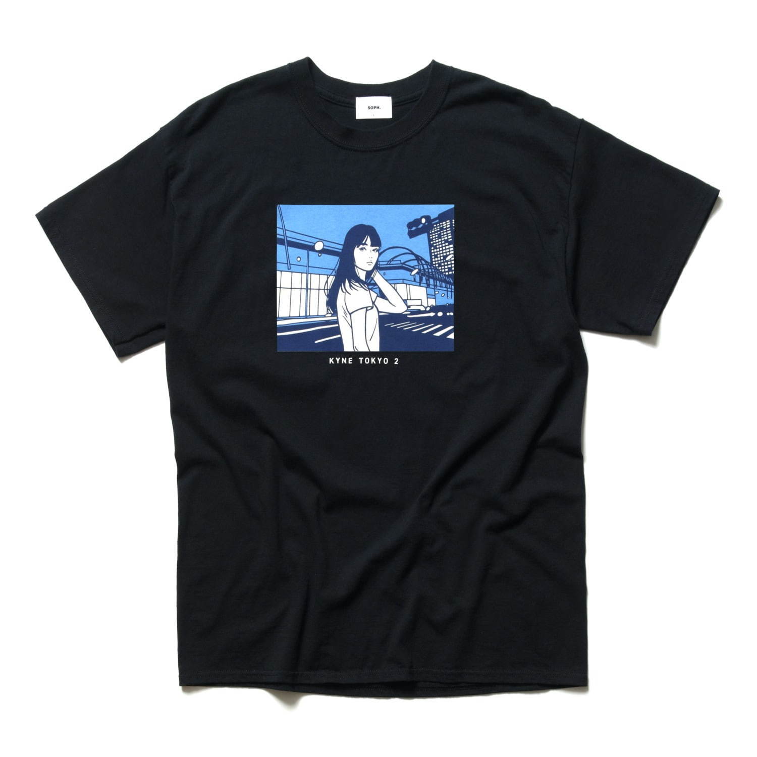 ソフ×キネのTシャツ＆パーカー、ミヤシタパークを背景にした“キネ ガール”＆ロゴを配して｜写真9
