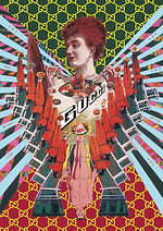 横尾忠則＆大友昇平描く“グッチの特別アート”で渋谷駅構内が染まる、ミヤシタパークの新店も｜写真2