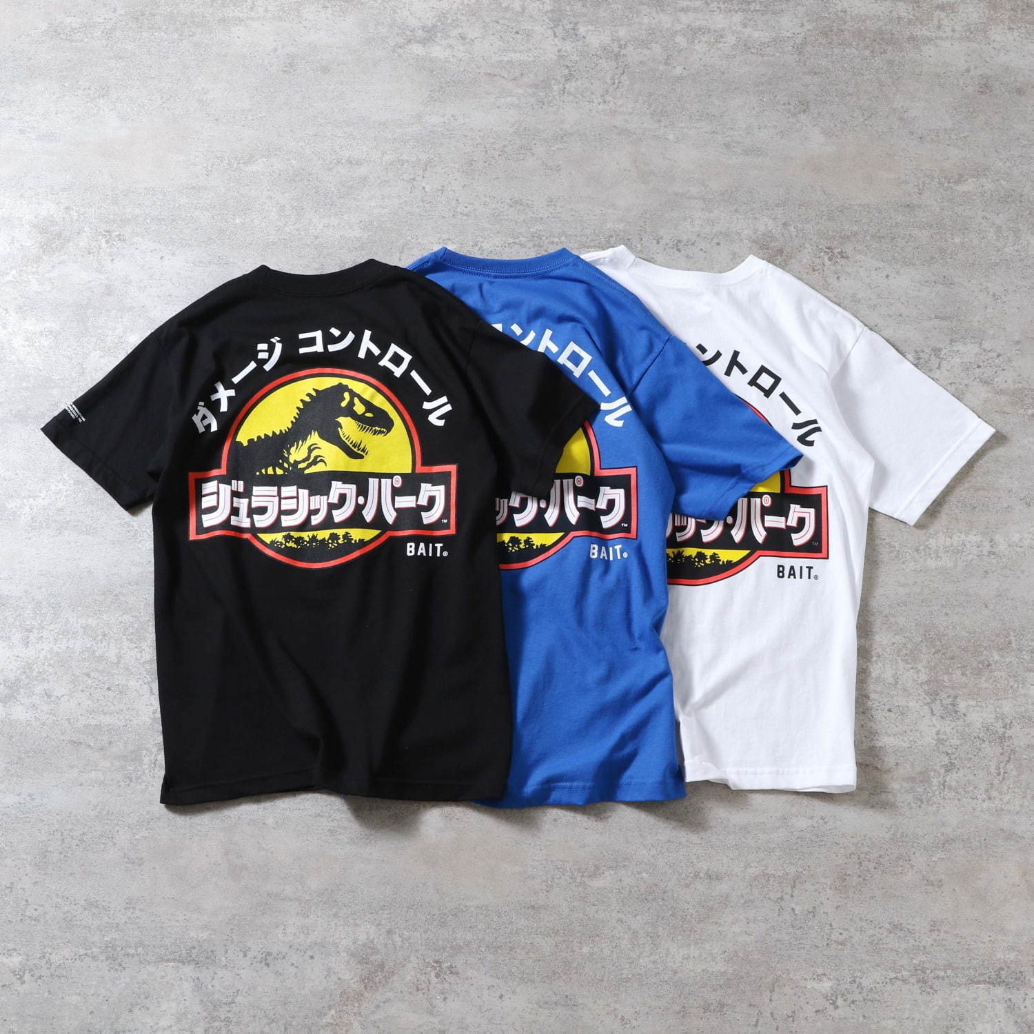 ベイト×ジュラシック・パーク、レトロな“カタカナ”ロゴ入りTシャツ＆ロングスリーブ｜写真4