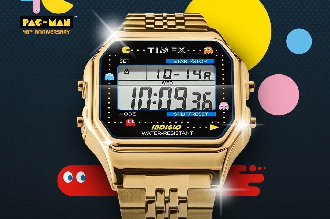 タイメックス×パックマンのコラボ腕時計、各種パックマンモチーフや 