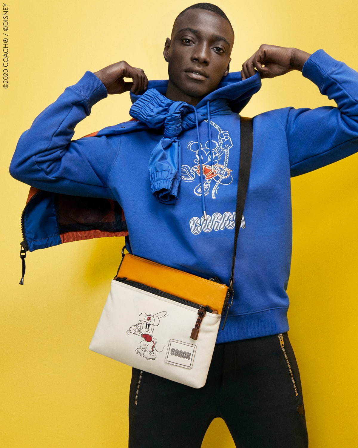 DISNEY x COACH Climbing Hoodie 34,000円＋税
DISNEY x COACH Baseball Pacer Crossbody 60,000円＋税