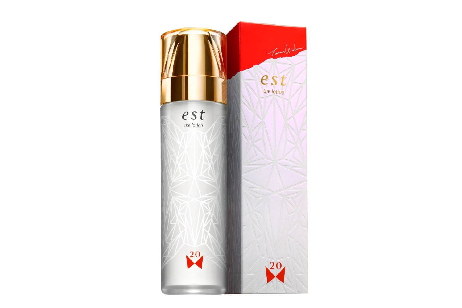 「エスト ザ ローション」人気化粧水がソマルタ廣川玉枝デザインの限定パッケージに