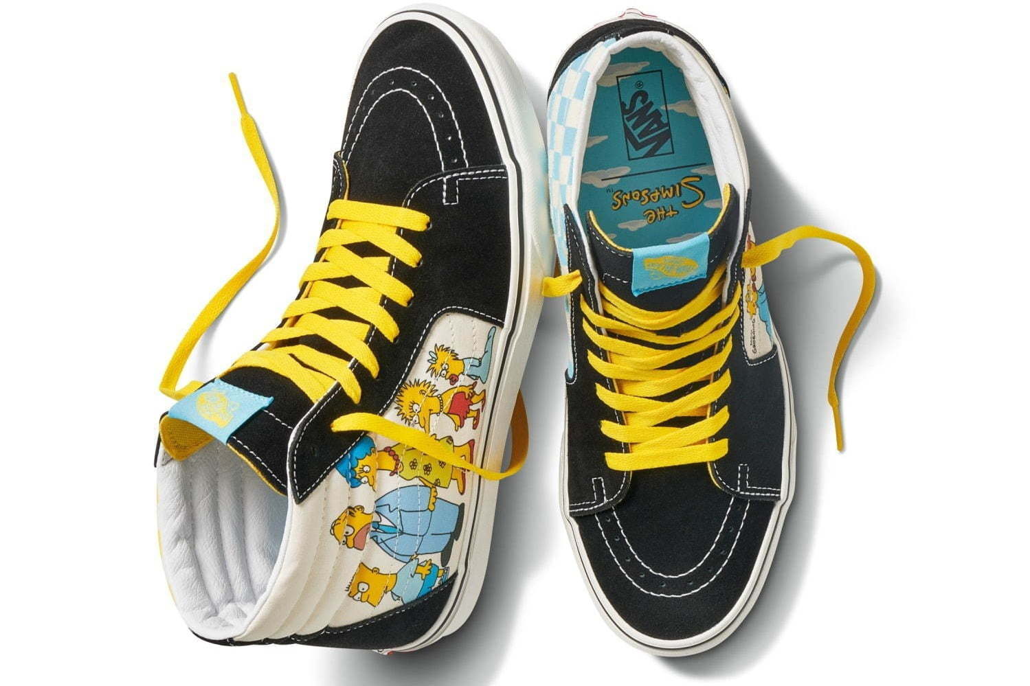 VANS×ザ・シンプソンズのスニーカー、家族を描いたスケートハイ 