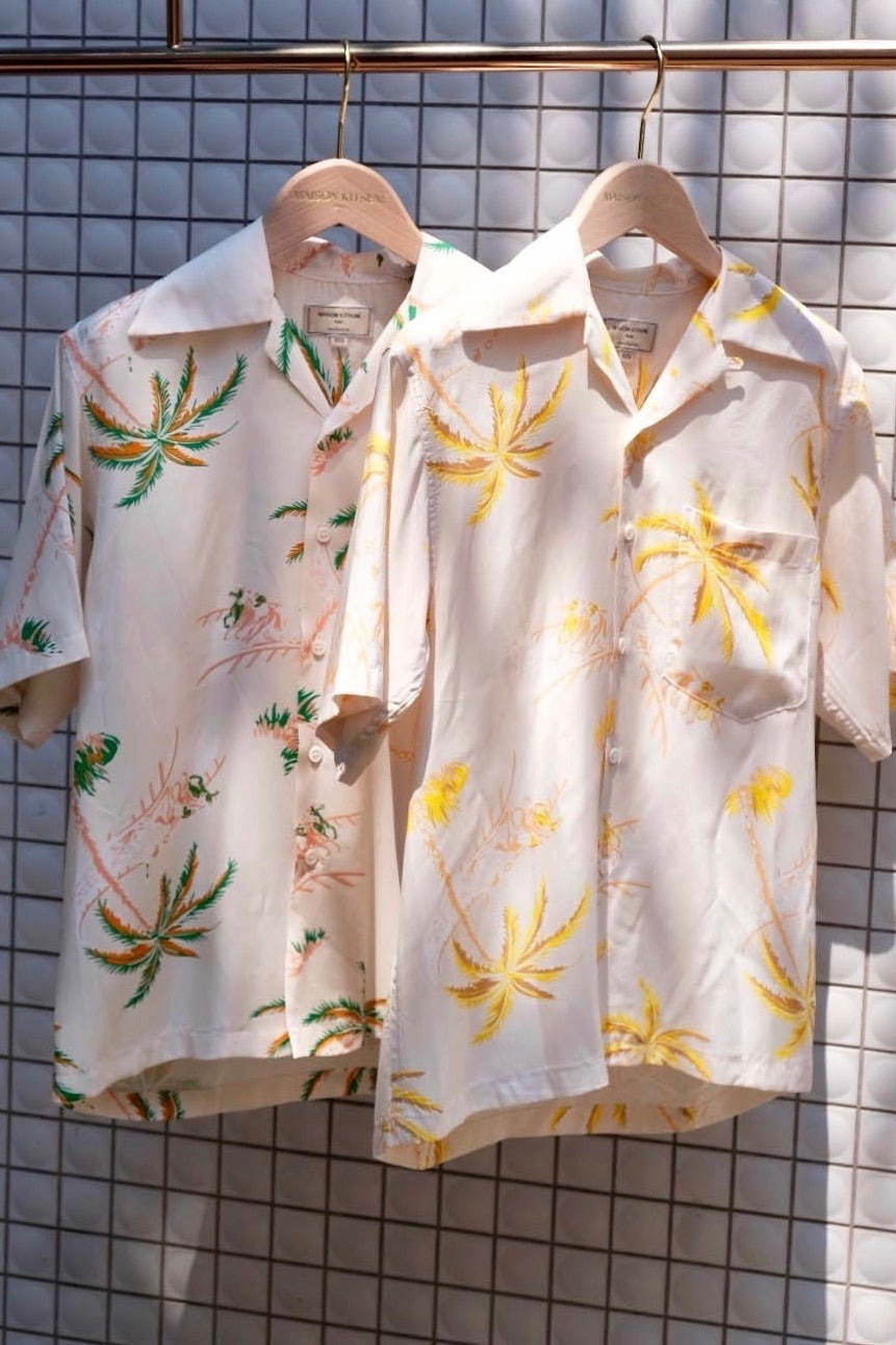 メゾン キツネの新作アロハシャツ、ヴィンテージ感漂うパームツリー柄 - コナベイハワイとコラボ｜写真6