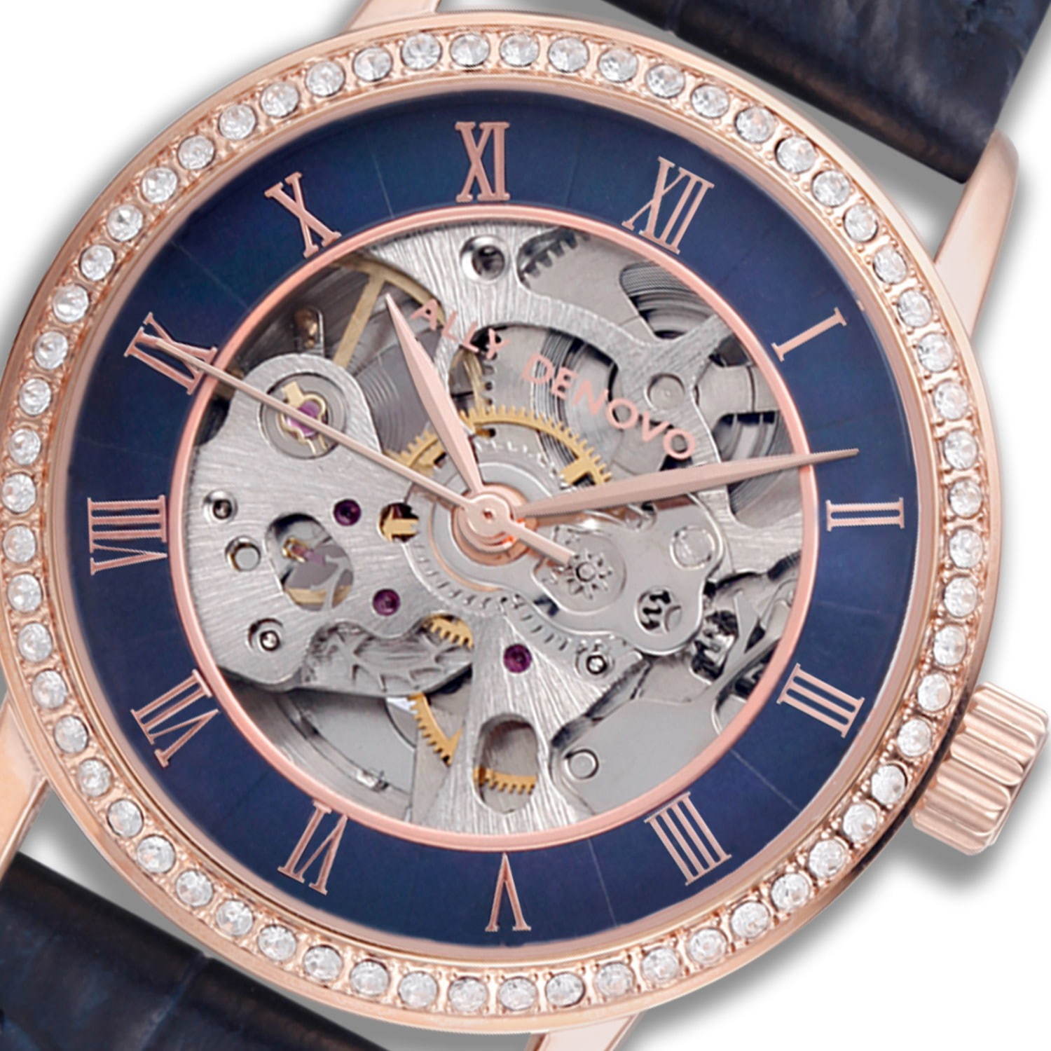 “スケルトン”なジュエリー腕時計がアリーデノヴォから、艶やかパール文字盤×きらきらストーン｜写真5