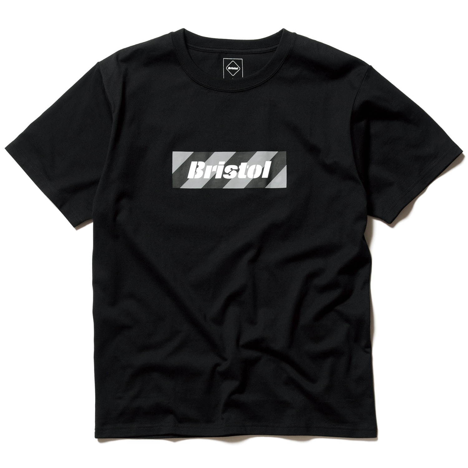 エフシーレアルブリストルの新作Tシャツ、バイアスストライプやステンシル調ロゴをプリント｜写真1