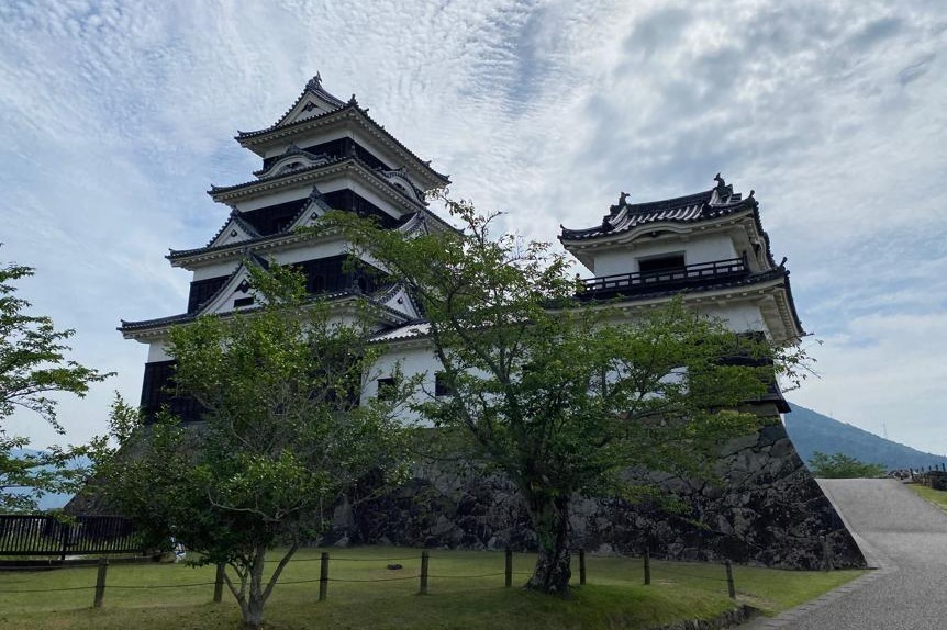 愛媛県　大洲町　大洲　大洲城山公園　大洲神社　大洲町雪ノ桝形　絵葉書　9枚 大洲神社 大洲城の総鎮守・神楽山（愛媛県大洲市）標高43m
