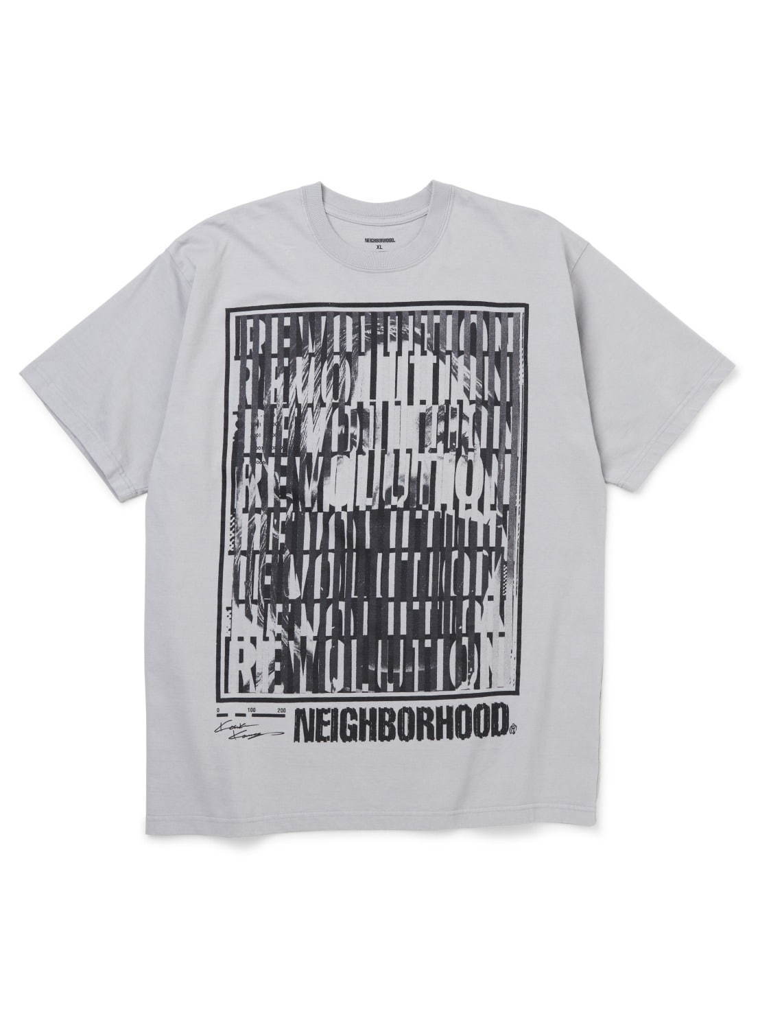 ネイバーフッド×河村康輔のグラフィックTシャツ、コラージュアートを立体的にモノクロプリント｜写真7