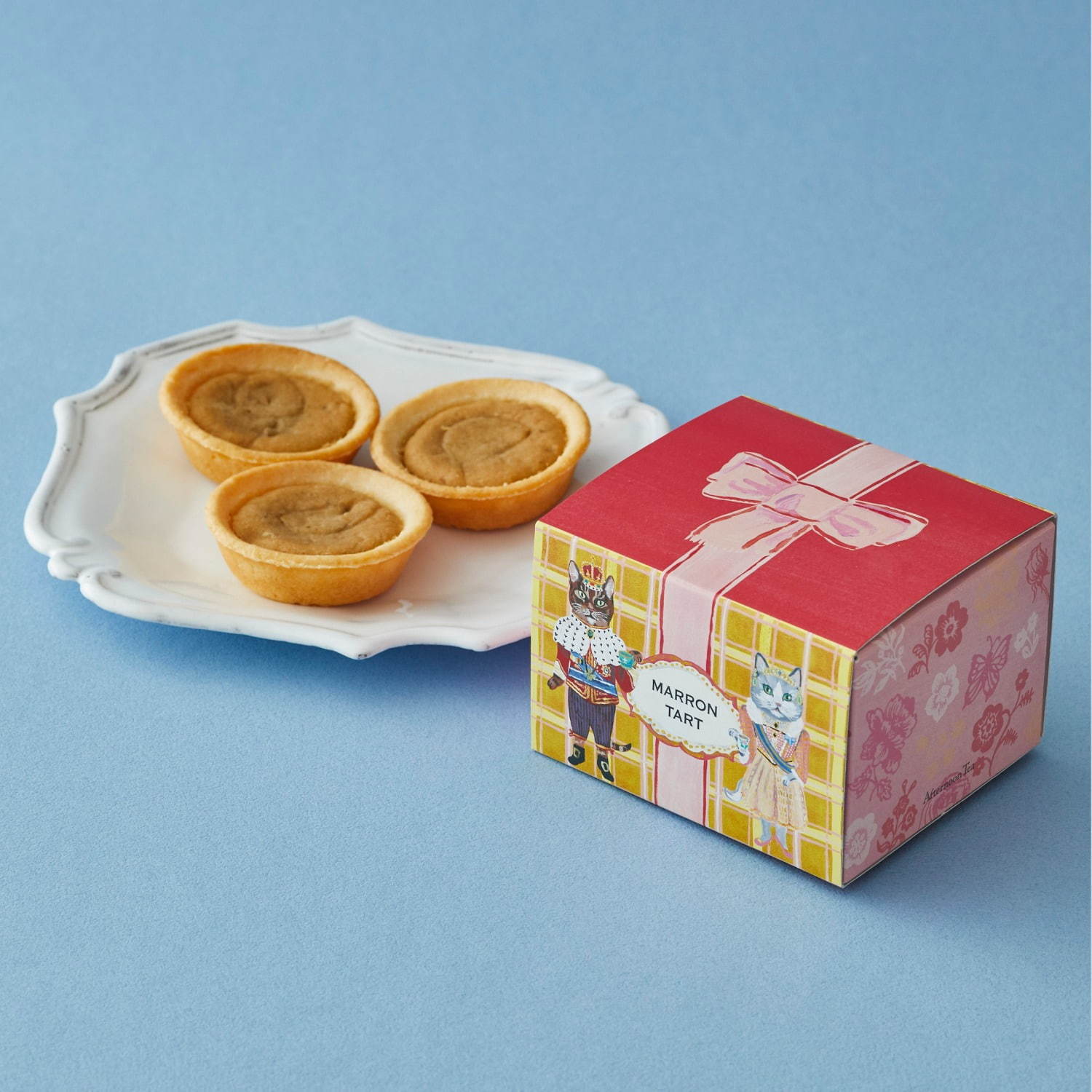 アフタヌーンティー・ティールーム“秋の味覚”紅茶と焼き菓子、ネコを描いた限定BOXで｜写真10
