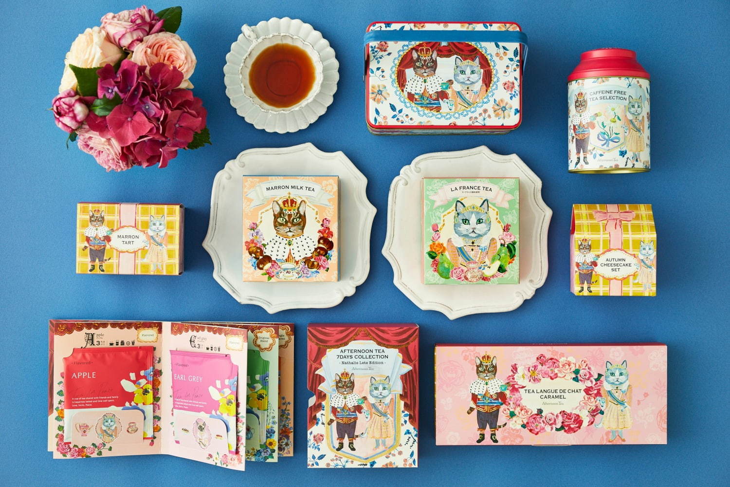アフタヌーンティー・ティールーム“秋の味覚”紅茶と焼き菓子、ネコを描いた限定BOXで｜写真12