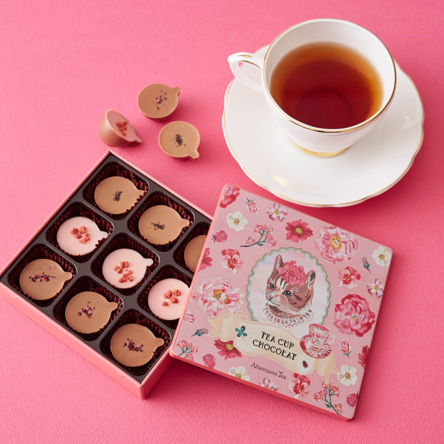 アフタヌーンティー・ティールーム“秋の味覚”紅茶と焼き菓子、ネコを描いた限定BOXで｜写真17