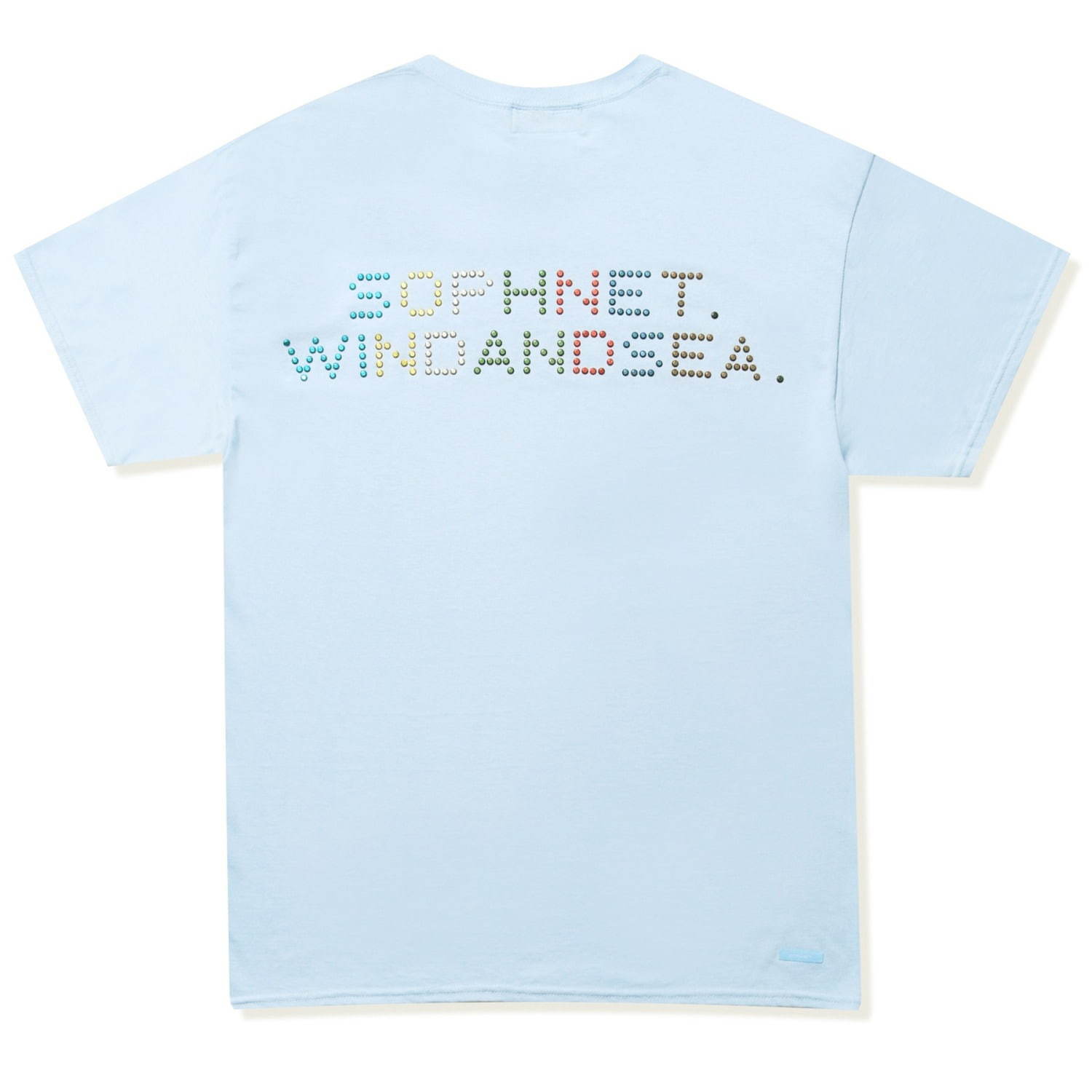 ソフネット×ウィンダンシー“ラインストーンロゴ”を配したTシャツ 