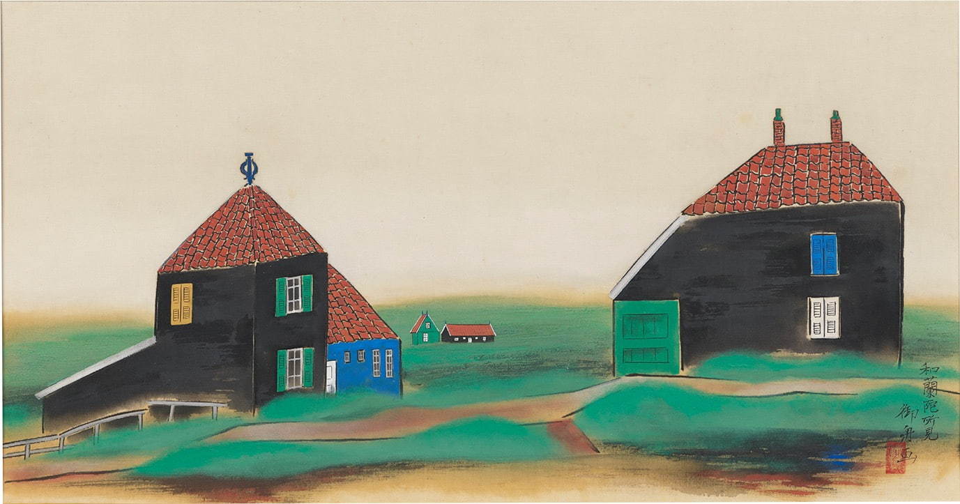 速水御舟《デッドシティー(阿蘭陀所見)》展示場所：福田美術館 通期展示