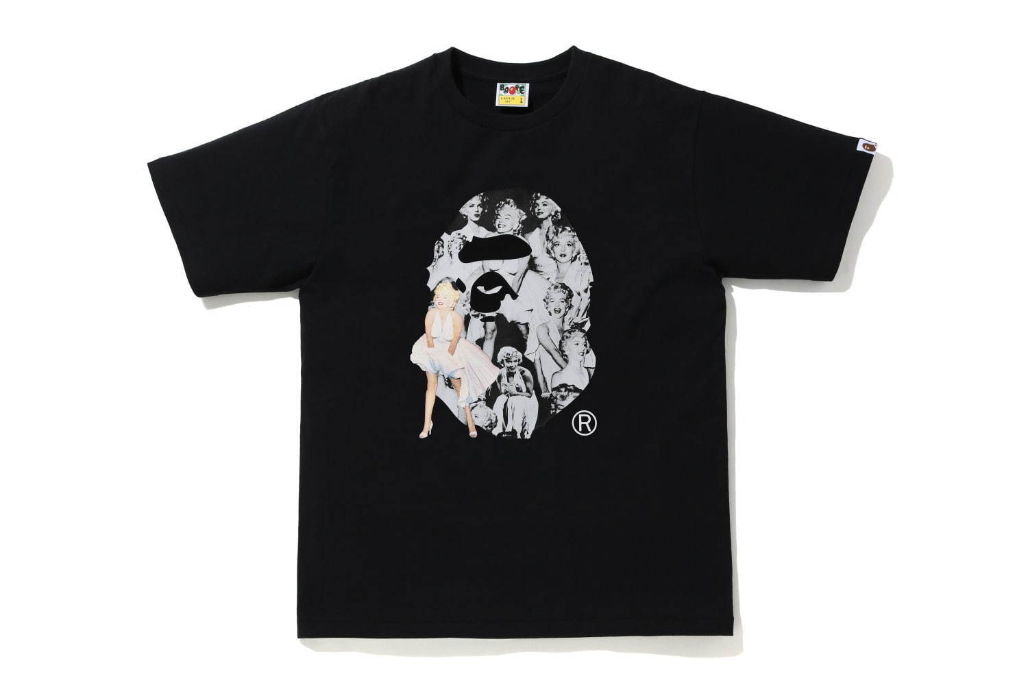 ベイプ×マリリン・モンローのコラボTシャツ、ポートレート写真にカモ柄をコラージュ｜写真8