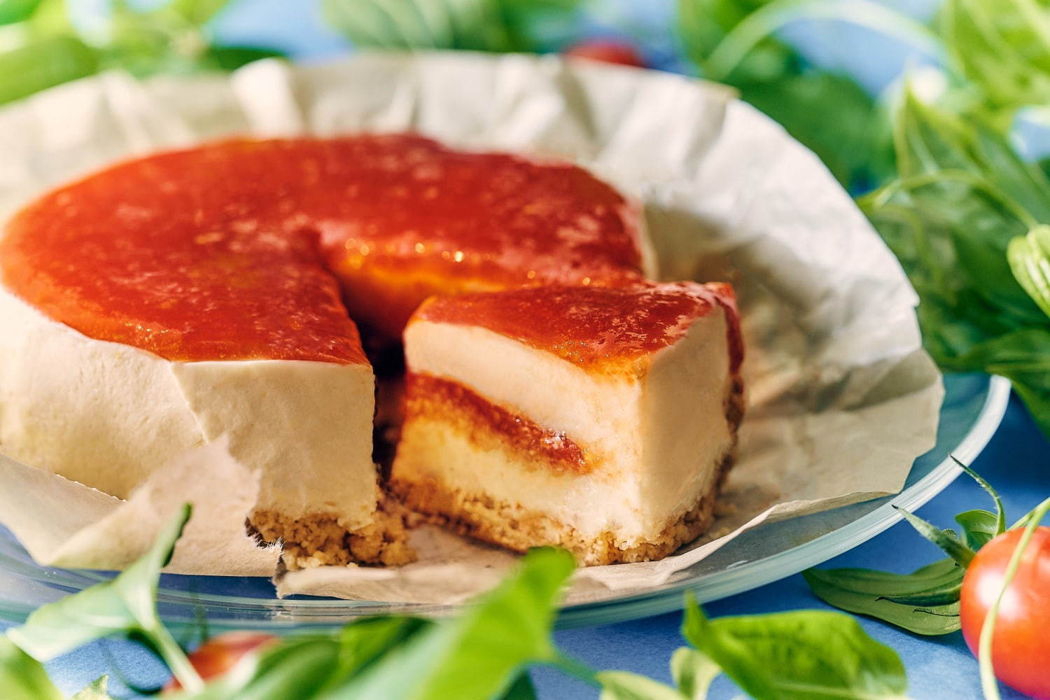 写真10 12 カファレルから濃厚ジャンドゥーヤのチーズケーキ カプレーゼ のように味わうトマトチーズケーキ ファッションプレス 写真10 12 カファレルから濃厚ジャンドゥーヤのチーズケーキ カプレーゼ のように味わうトマトチーズケーキ ファッションプレス
