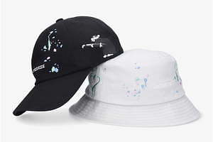 オーバーライドからバンクシーのアートを刺繍したキャップ＆バケットハット、ブランダライズドとコラボ